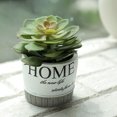 thumbnail image 4 of 2 uds simulación suculentas bonsái adornos creativos plantas artificiales en maceta flores falsas plantas verdes, 4 of 6