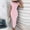 Pink, variant on Bnwani Maxi Dresses for Women,Women's Dresses,Crew Neck,Striped,Drawstring,Casual,Coffee,S