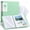 Green, variant on Multi-Layer Display Book File Folder, 60-Pocket Portfolio with Clear Sleeves for Documents and Photos