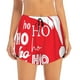 thumbnail image 2 of Balery Saying Ho Ho Ho Pantalones cortos deportivos para mujer con forro y dos bolsillos, elásticos, para entrenamiento, gimnasio, yoga-Medium, 2 of 7