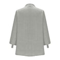 thumbnail image 6 of LWITHSZG 3/4 Length Sleeve Womens Tops Trendy V&nbsp;Neck Work Blouses Comfy Loose Basic Tees Spring Summer Pocket Tee Shirts, 6 of 7