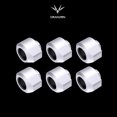 thumbnail image 3 of 6PCS Granzon GD-FT14 Anti-off Hard Tube Fitting , For OD14mm Hard PETG PMMA Pipe , G1/4'' Thread Water Cooling Fitting White, 3 of 6