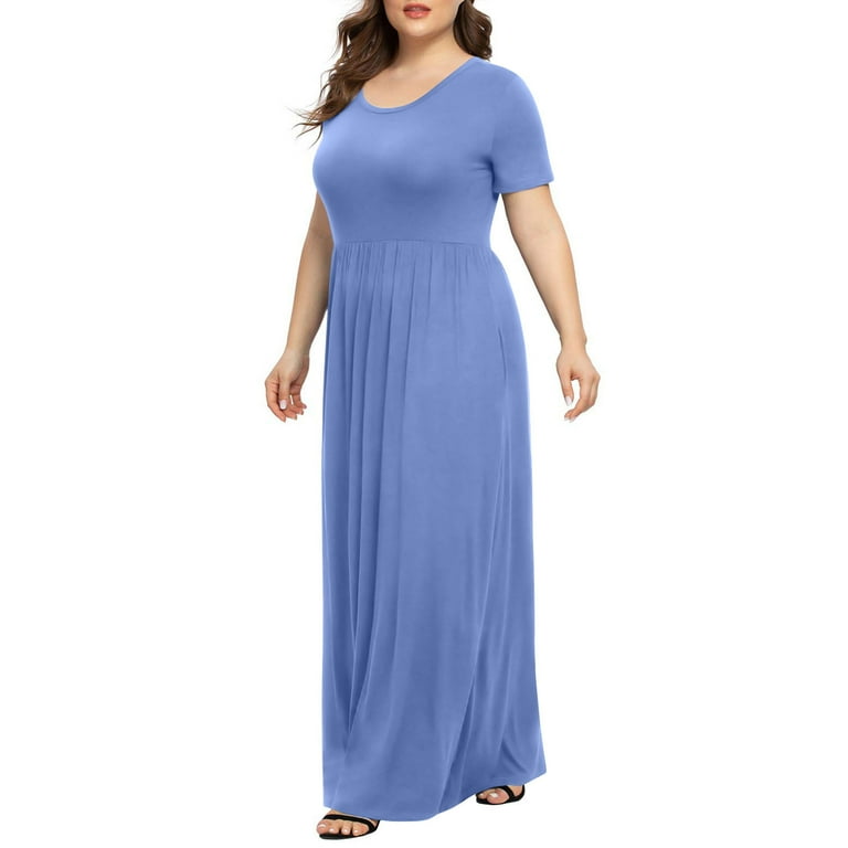 green emerald velvet dress Keluummi Plus Size Summer Dresses for Women, Casual Sundress with  Pockets(16 Plus, Black) at Amazon Women's Clothing store main image 0
