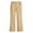 Khaki, variant on Uniform Pants for Girls,Back To School Outfits for Girls,Bootcut School Uniform Slacks Flared Pants Elastic Waist Pull On Straight Leg Long Trousers