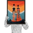 thumbnail image 3 of Hieng African American Wall Art Prints Afro Black Girl Art Wall Decor, African Folk Art Paintings, Retro Afrocentric Black Woman Posters Ethnic Ancient Pictures for Bedroom Unframed, 3 of 6
