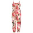 thumbnail image 7 of Yeaiivve Toddler Girls Jumpsuit Kids Cute Printed Romper Summer Casual Backless Jumpsuits Sleeveless Baggy Comfy Playsuit with Pockets for 1-6Y, 7 of 7