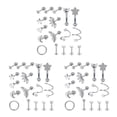thumbnail image 1 of Destyer 17 Pcs Boucles d'Oreilles en Acier Inoxydable Bijoux Nez Bagues Argent 3Set, 1 of 6