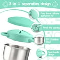 thumbnail image 3 of Snack Cups for Toddlers Spill Proof,3-in-1  Detachable Stainless Steel Baby Food Containers with Spill-Proof Silicone Lids & Handles,On-the-Go Kids Snack Containers Box, 3 of 14