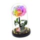 thumbnail image 4 of Rosa iluminada BLESIY Flor preservada en cúpula de cristal luz de mesa, 4 of 8