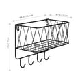 thumbnail image 2 of Milisten Multi-Function Wall Shelf De Hierro Negro Para Almacenaje En El Hogar Resistente Y Duradero, 2 of 6