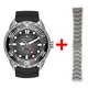 thumbnail image 1 of Men's Titanium Quartz Watch Solar Charging Waterproof Timer Night Light Sports Fashion Watch with Mineral Strengthened Glass, 1 of 11
