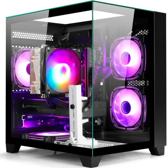 Pre-Built Gaming Desktop PC, AMD Ryzen 5 5500, Radeon RX 6500XT, 16GB DDR4,512GB M.2, Windows 11 home