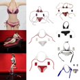 thumbnail image 4 of Figura de acción ropa 1/6 Ropa interior femenina Bikini de Conjunto de ropa Magideal Figura de acción ropa, 4 of 7