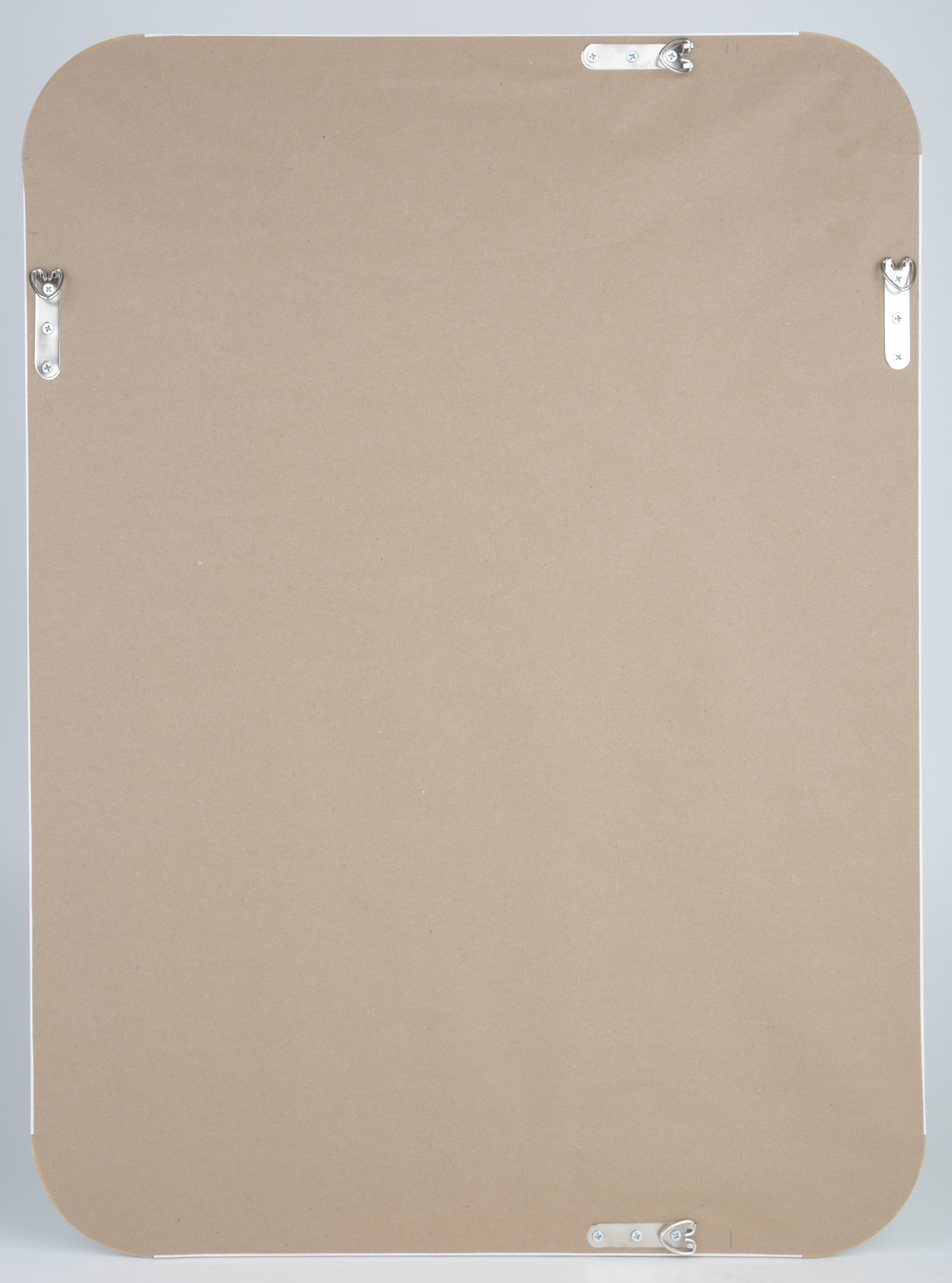 Mainstays 22inx30in Rounded Edge Rectangular White Finish Wall Mirror