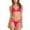 Hot Pink, variant on Zuesphe Swim Suits for Women 2025 Plus Size Two Piece Bathing Suit for Women One Piece Modest Ladies Swimwear Tankini Beachwear for Plus Size Women over 50 Slimming Ruffle Lace