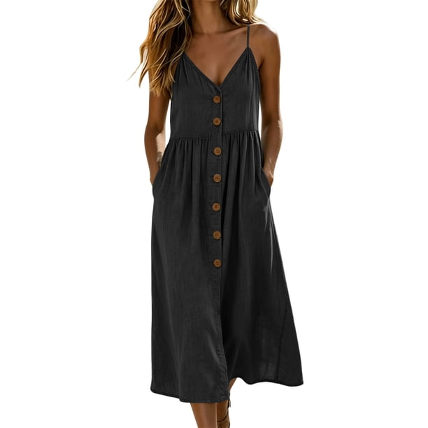 women's casual maxi dresses with sleeves PRETTYGARDEN Summer Dress Wrap Floral Boho Short Sleeve V Neck Split Ruffle Beach Long Size:2T Valentine 2024 from petite to plus Black White Stripe Midi