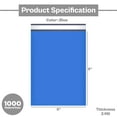 thumbnail image 6 of PSBM Blue Poly Mailers 6" x 9" Self Adhesive Lightweight Shipping Bags for Apparel Shipping Purpose 1000 Pcs 2 Mil, 6 of 7