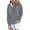 Dark Gray, variant on YUGYXL Women's Half Button Hoodies Loose V Neck Pullover Sweatshirts Trendy Casual Long Sleeve Going Out Tunic Tops Coffee S