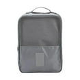 thumbnail image 3 of Bolsa organizadora de zapatos de doble capa para viajes al aire libre para mujeres y hombres. Gris, 3 of 8