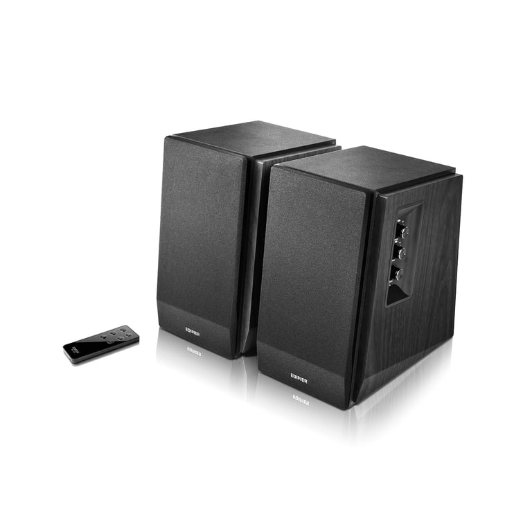 Edifier R1700BT Bluetooth Bookshelf Speakers, Powered 2.0, Walnut