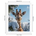 thumbnail image 2 of Paint By Numbers Kit for Adults Beginner - DIY Giraffe Winter Snow Landscape Canvas Painting Kits for Adults, Frameless Paint By Number for Adults for Home Wall Decor 16x20 Inch, 2 of 7