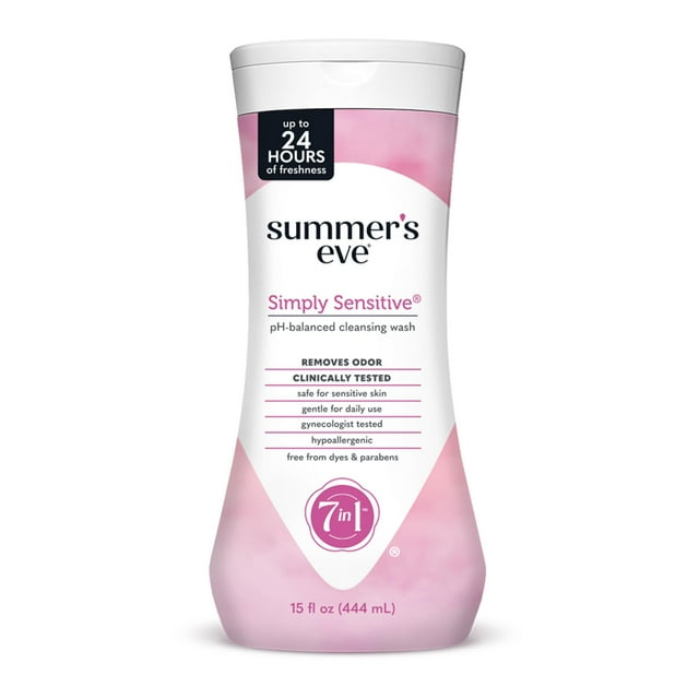 Gel de baño femenino Summer's Eve Simply Sensitive, 450 ml