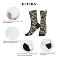 thumbnail image 5 of Unisex Green Camouflage Pattern Novelty Ankle Socks Colorful ComfortSoft Lightweight Sports Athletic Socks, 5 of 7