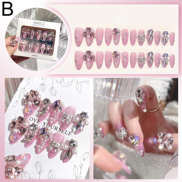 Customizable Handmade Nail Art Set - Artistic Flair for Your Fingertips