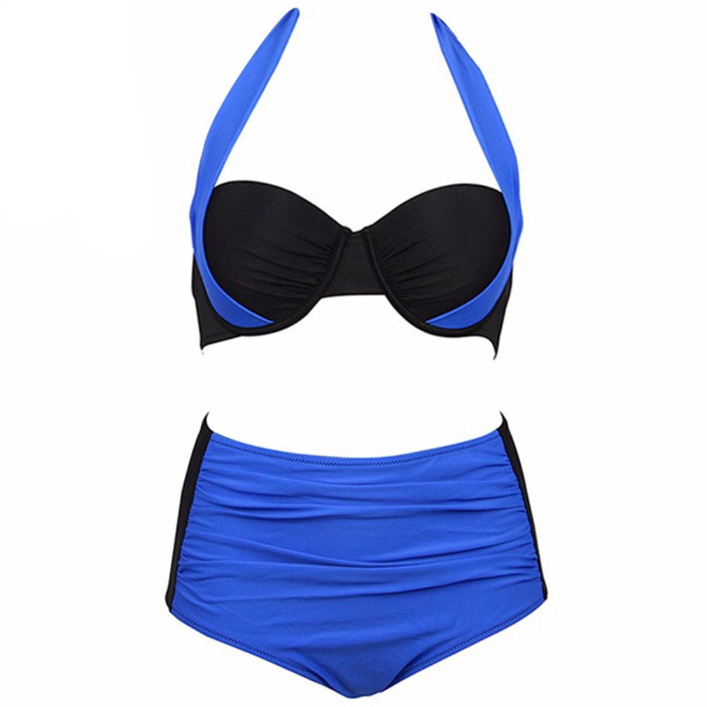 Exquisite Bikini Suit Women Swimsuit Matching Color Halter Neck Bathing Suit Walmart Canada