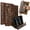 Brown, variant on Decase Luxury PU Leather Case for iPad Mini 5/4/3/2/1 (7.9"),Fashion Flip Wallet Stand Cover with Shoulder Strap+Pen Slot,Brown