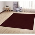 thumbnail image 2 of Broadway Collection Solid Color Indoor Outdoor Area Rug Burgundy - 4' Square, 2 of 5