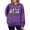 Purple, variant on Womens Crew Neck Sweatshirts Spooky Goose Graphic Print Pullover Top Halloween Vintage Streetwear Fall Spring Outfits Black L