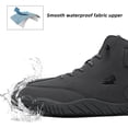 thumbnail image 3 of Zapatos Montar Cuero Altos Botines Botas Nieve para Hombres Con Cierre Antideslizantes Ligeros Senderismo, 3 of 9