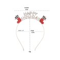 thumbnail image 3 of Red Headband for Women Sparkling Christmas Headband Exclusive Festive Hair Accessory, 3 of 4