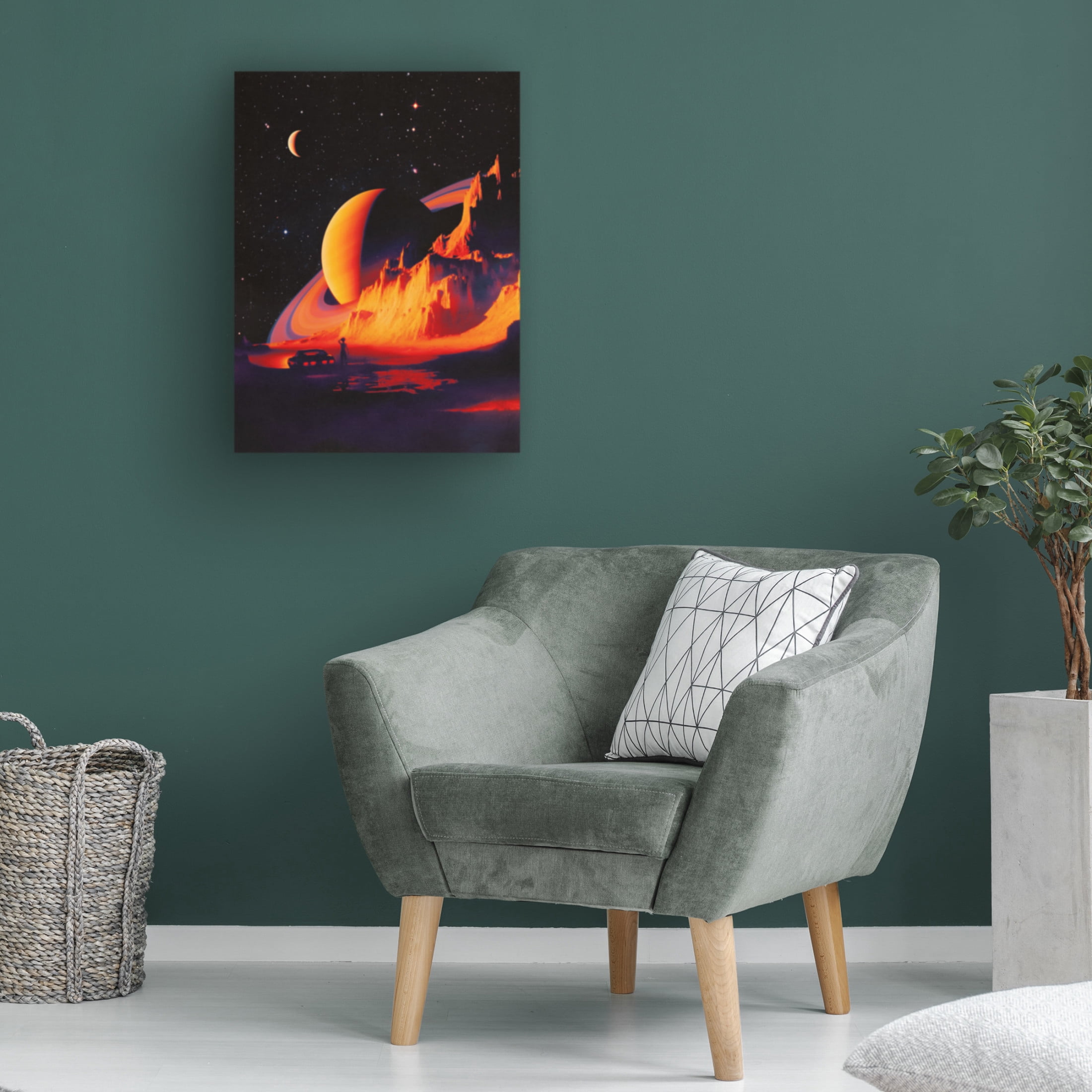 Trademark Fine Art Taudalpoi Alien Landscape Canvas Wall Art