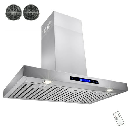 kitchen vents stove akdy powerful hood carbon stainless mount range steel filters