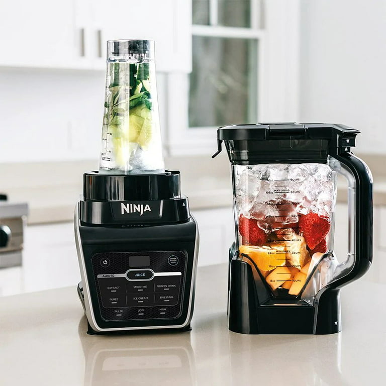 Ninja BN751 Professional Plus DUO Bender 1400 Peak Watts 3 Auto-IQ Programs  for Smoothies Frozen Drinks & Nutrient Extractions 72-oz. Total Crushing  Pitcher & (2) 24 oz. To-Go 