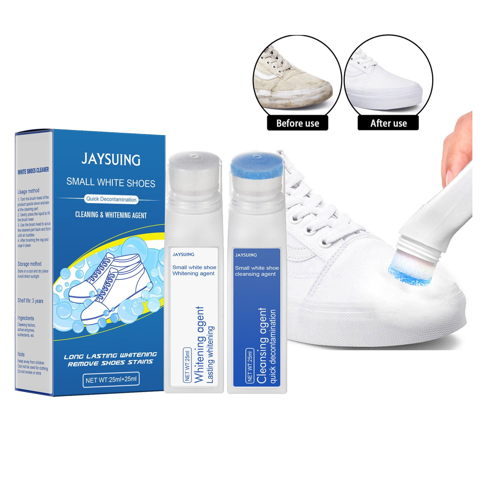 White Shoes Cleaning Whitening Agent Small White Shoe - Temu