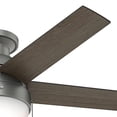 thumbnail image 2 of Ventilador de Techo Hunter Anslee Plateado con Luz 46 Pulgadas, 2 of 11