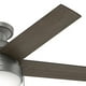 thumbnail image 2 of Ventilador de Techo Hunter Anslee Plateado con Luz 46 Pulgadas, 2 of 11