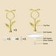 thumbnail image 3 of Uxcell Soporte para Pasteles de 1 Nivel, Juego de 3 Soportes de Metal para Pasteles, Plato para Postres, Dorado, 3 of 7