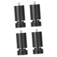 thumbnail image 2 of 4 Pieces M10 Thread Bed Frame Legs Alloy Sofa Legs for Cabinets Sofas Beds Black 15cm, 2 of 6