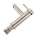 thumbnail image 5 of Dawot Single Hole Bathroom Faucet Single Handle Bathroom Sink Faucet Brushed Nickel Stainless Steel Basin Mixer Tap - Sink Drain Deck Plate Not Included 9/16 Connector, 5 of 6