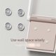 thumbnail image 5 of 12pcs Magnetic Hooks Wall Mounted Remote Control Magnet Holder Keys Anti-lost Router Socket Organizer Hook,white, 5 of 5
