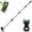 Black, variant on JIhuahe 2 in 1 Long Handle Manual Weed Puller Tool, 60" Hand Rake and Garden Hoe Combo, Ergonomic Gardening Tool for Efficient Weeding and Soil Cultivation,Black