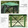 thumbnail image 3 of Outsunny Pop Up Camping Canopy Gazebo Screen Shelter Tent with Single Person Easy Set-Up, Ventilating Mesh, Portable Carry Bag for Outdoor Camping Party Event, 7x7FT, Green, 3 of 9