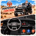 thumbnail image 5 of Conchico Ford F150 Raptor 24V 2 Seater Powered Ride on Toy Truck with Remote Control, Electric Ride on Car for Kids w/ Rear Wheel Suspension, Bluetooth, Black, 5 of 9