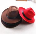 thumbnail image 3 of HEVIRGO 4PCS Unisex Hat Safe Fashion Universal Wide Brim Panama Hat for Summer,Camel, 3 of 8