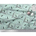 thumbnail image 3 of Soimoi Moss Georgette Fabric Geometric Shapes & Dinosaur Animal Print Fabric by Yard 42 Inch Wide, 3 of 3