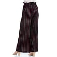thumbnail image 4 of Made by Olivia Women's Ribbon Tie Chiffon Loose Pleated Wide Leg Palazzo Pants, 4 of 4